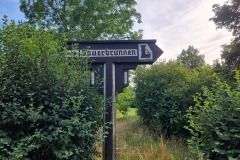 Wegweiser zum Sauerbrunnen in Rhens