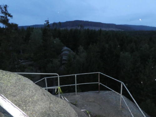 Brockenblick ohne Brocken vom Ottofelsen