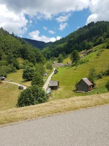 Viele kleine Hütten vor Forbach
