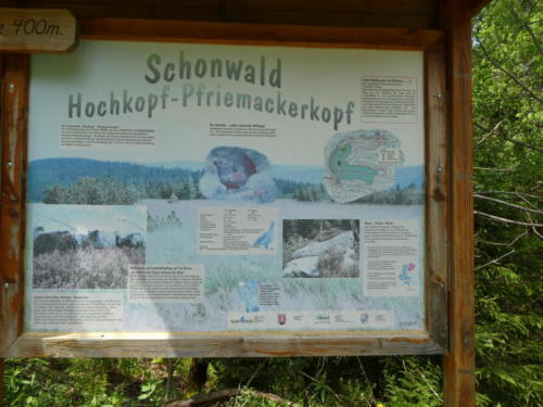 Infotafel am Hochkopf