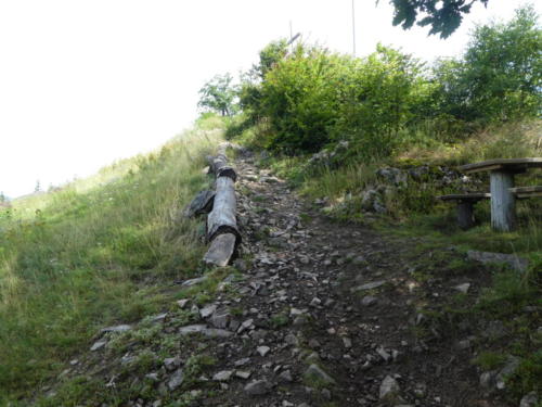 Abstieg vom Spitzfelsen