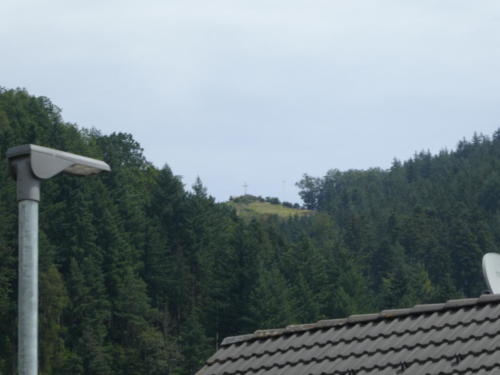 Blick aus Hausach auf den Spitzfelsen