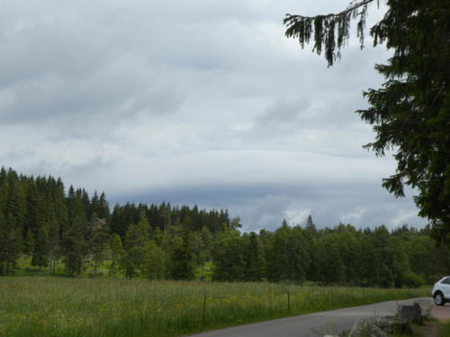 Bedrohlich wirkende Wolken