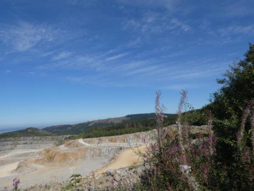 Blick in den Kalksteinbruch