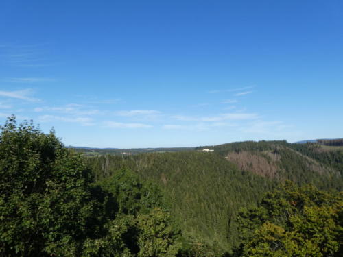 Ausblick vom Aussichtsturm bei der Kuckholzklippe